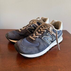 New Balance 574 Navy and Gray Sneakers Size 9.5